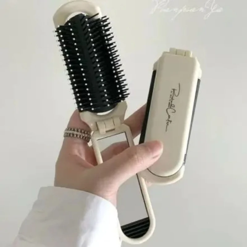 Home Gym Unit - Portable Folding Hair Brush with Mirror