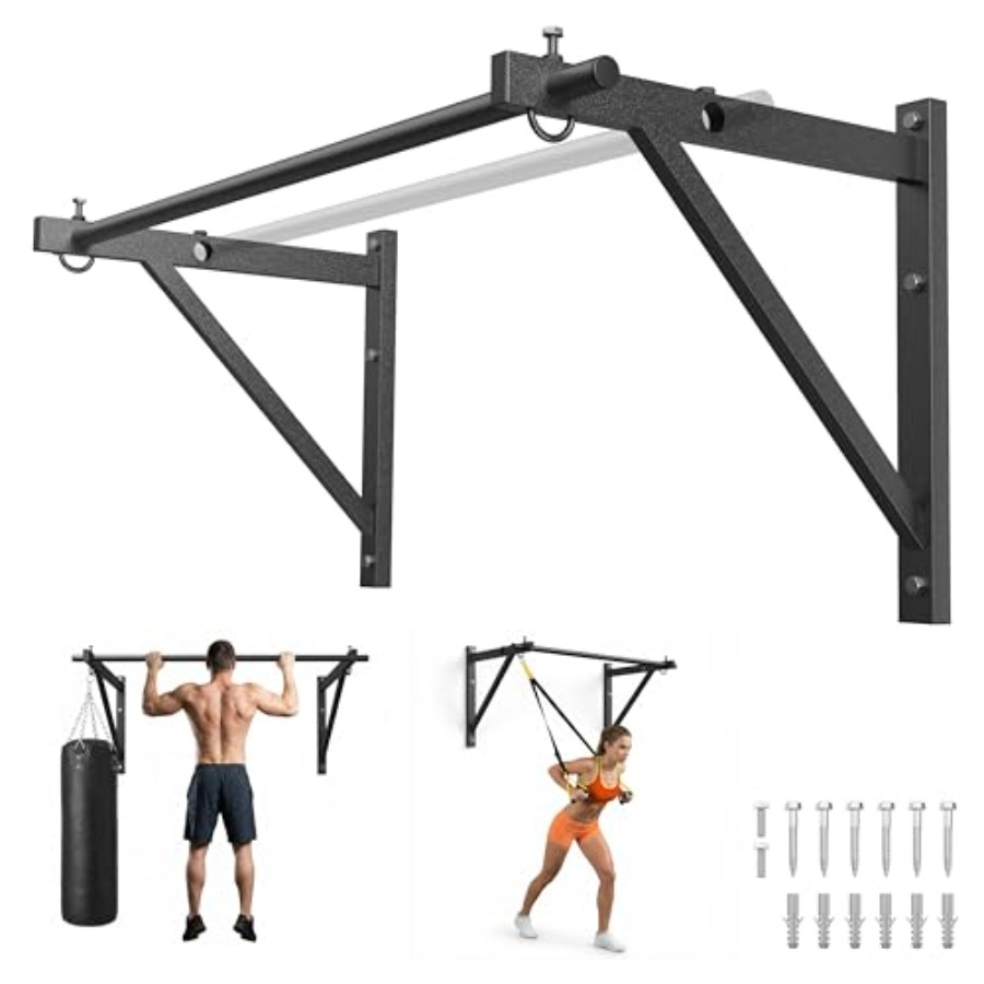 Home Gym Pull Up - Doorway and wall-mounted pull-up bar for
