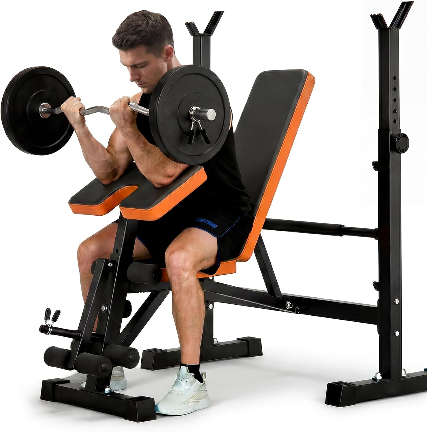6-in-1 Adjustable Weight Bench – обзор и цена Home Gym Full Setup