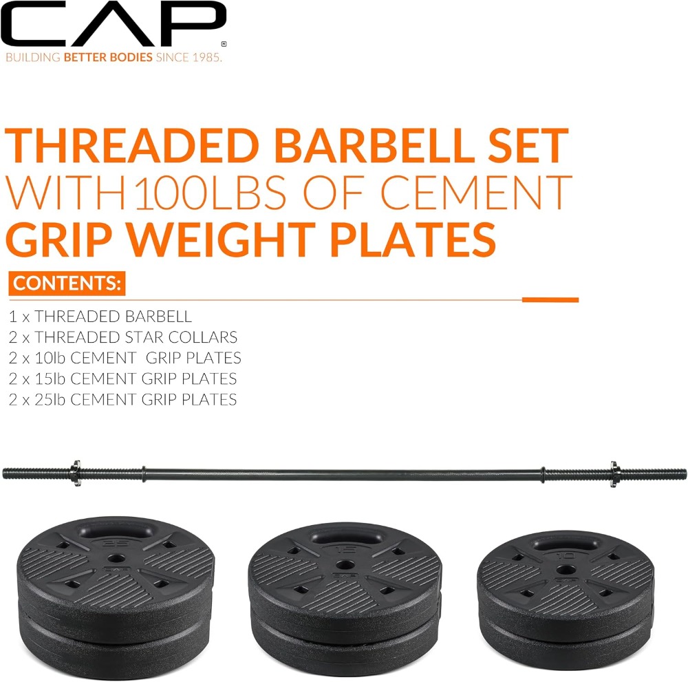 CAP Threaded Barbell Set with  – обзор и цена Home Gym Mini