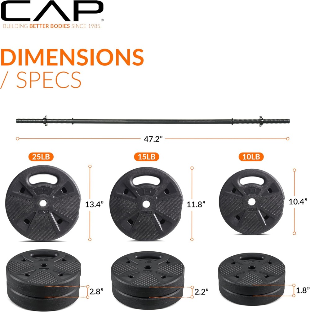 CAP Threaded Barbell Set with  – обзор и цена Home Gym Mini