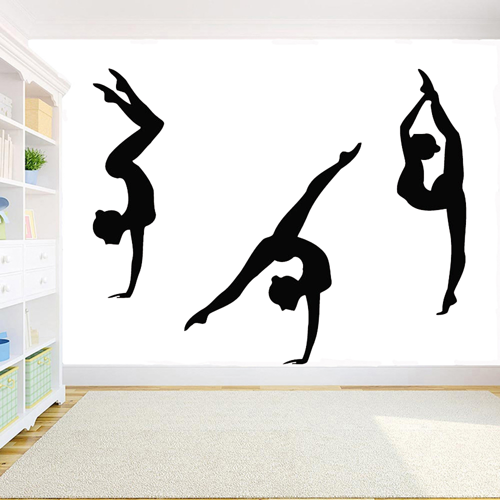 Gymnast Wall Sticker Gym Decor – обзор и цена Home Gym On Wall