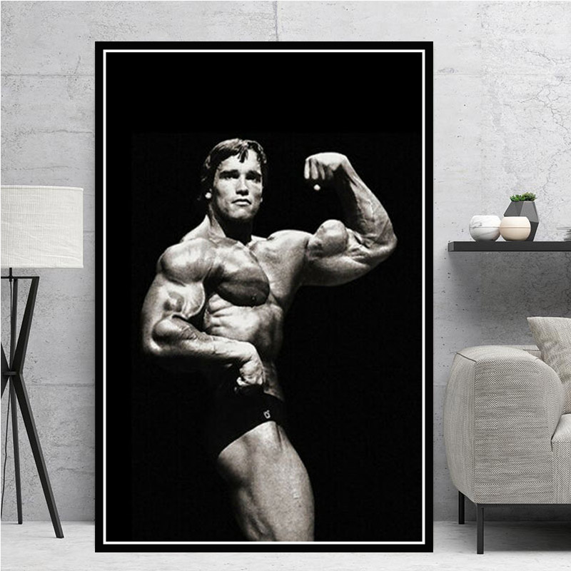 Poster Prints Oil Painting Arn – обзор и цена Home Gym On Wall