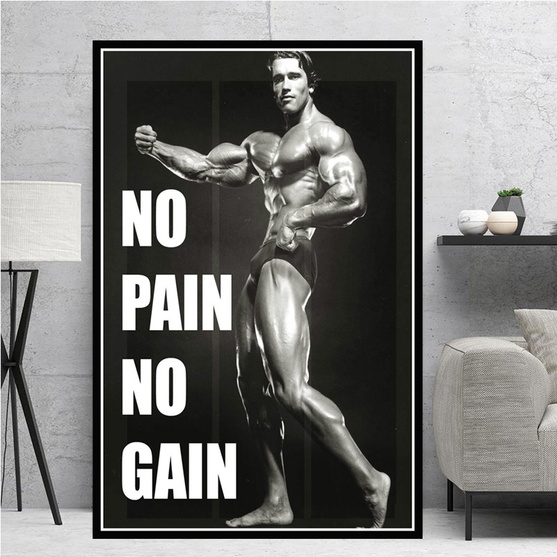 Poster Prints Oil Painting Arn – обзор и цена Home Gym On Wall