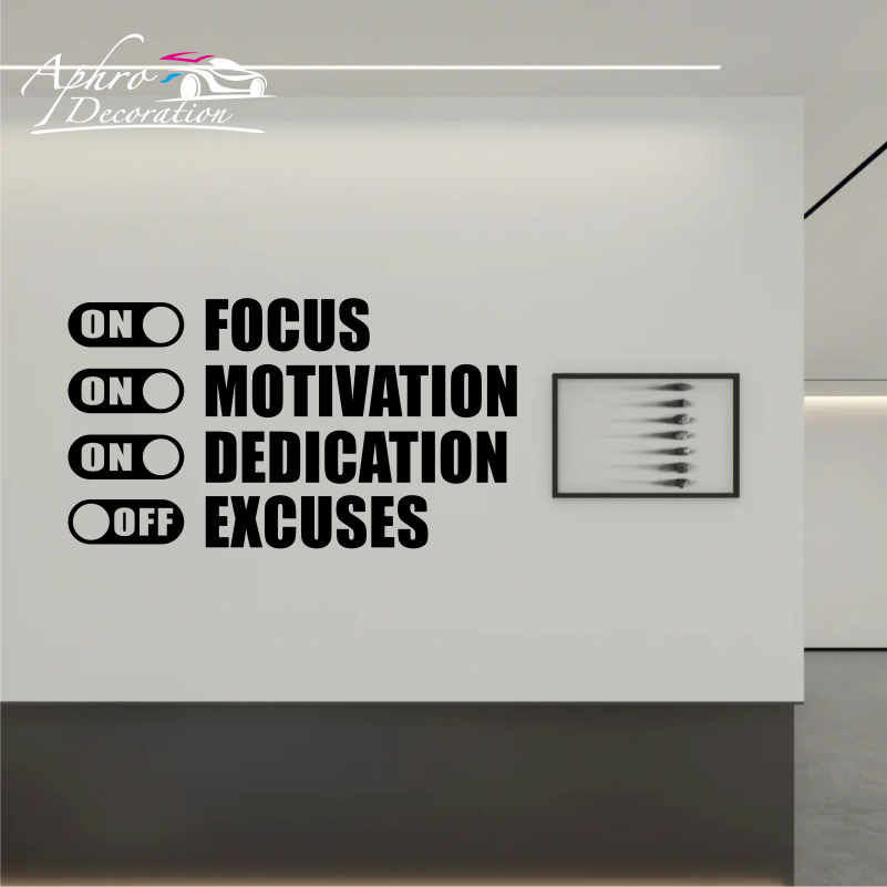 Focus On Motivation On Excuses – обзор и цена Home Gym On Wall