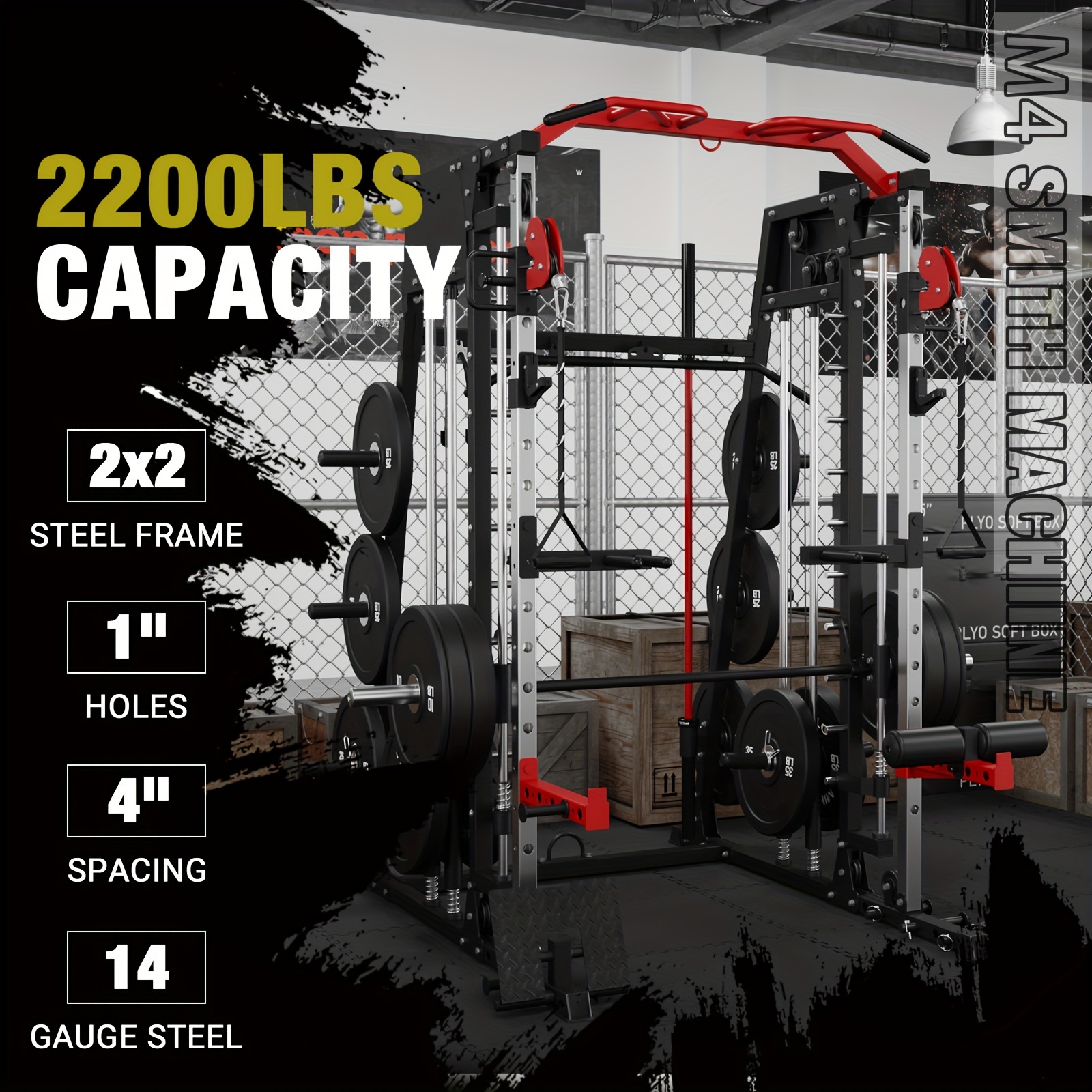 ALL-IN-ONE 2200lbs Smith Machi – обзор и цена All In One Gym Home Equipment