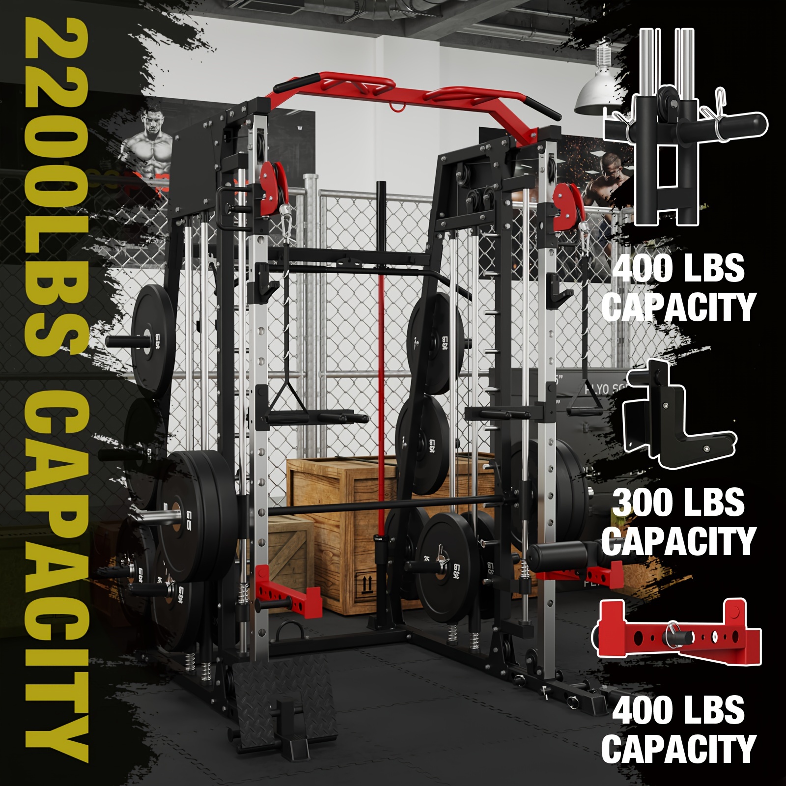 ALL-IN-ONE 2200lbs Smith Machi – обзор и цена All In One Gym Home Equipment