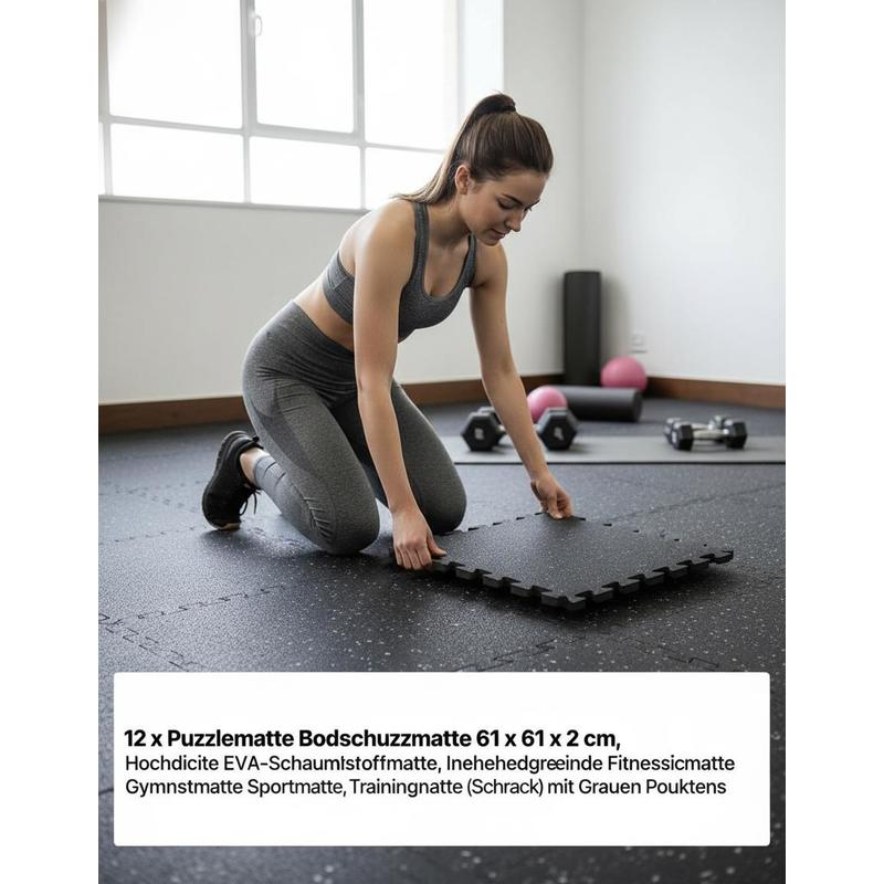Puzzle Exercise Mat, 12 PCS Fi – обзор и цена Home Gym Fitness