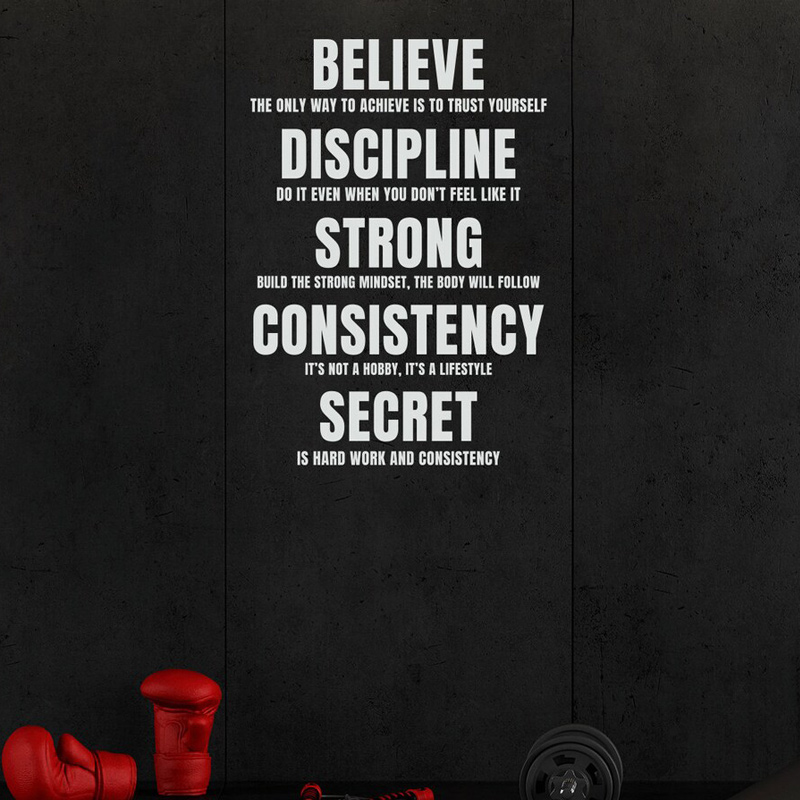 Believe, Discipline Motivation – обзор и цена Home Gym On Wall