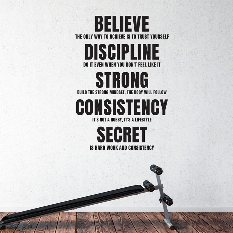 Believe, Discipline Motivation – обзор и цена Home Gym On Wall