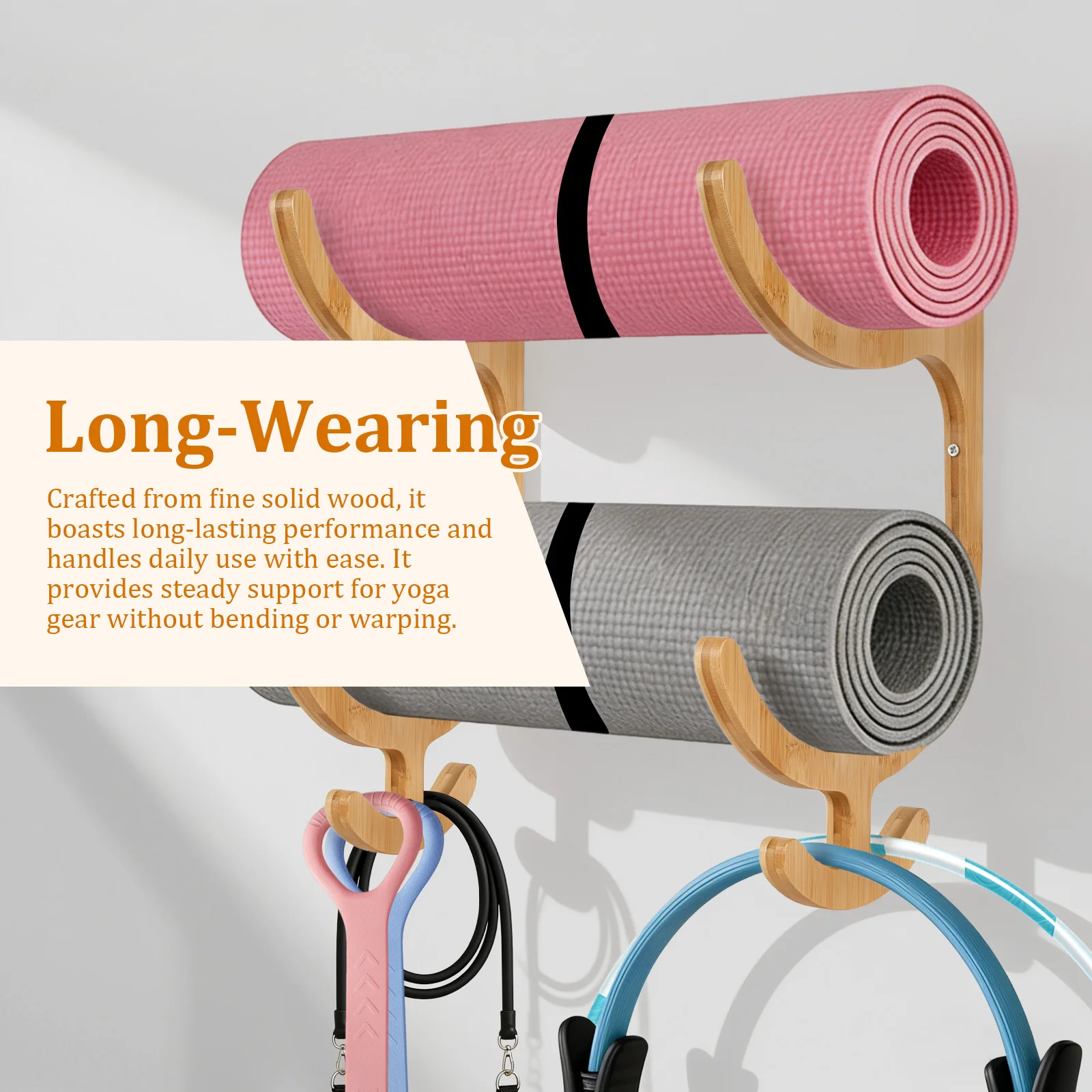 2Pcs Yoga Mat Storage Rack Wal – обзор и цена Home Gym On Wall
