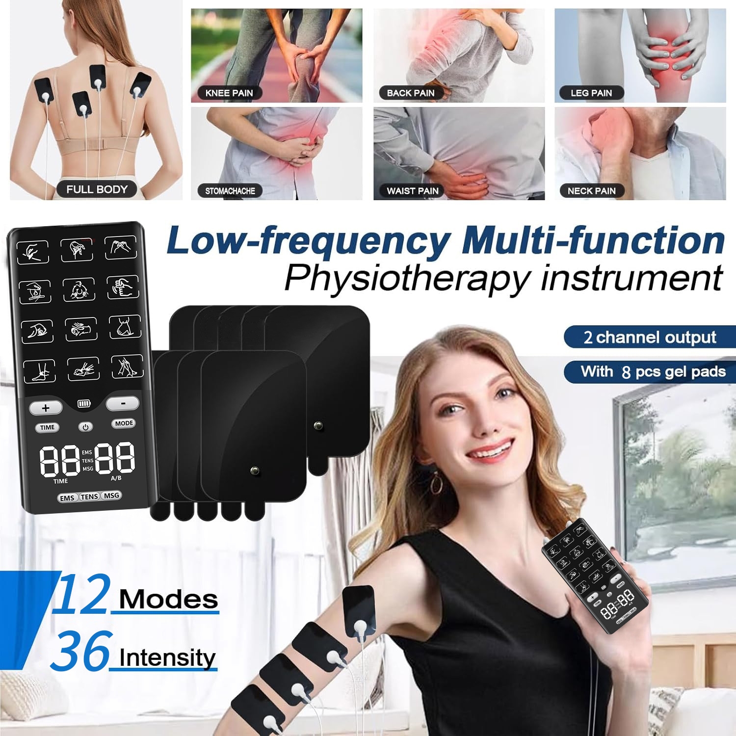 Portable TENS-EMS Unit Muscle  – обзор и цена Home Gym Unit
