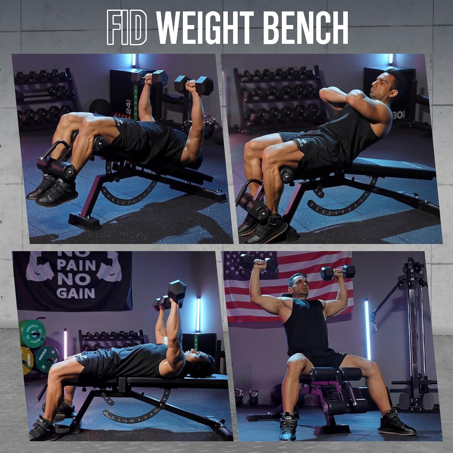 Home Gym Weight Bench - Steel  – обзор и цена Home Gym Leg