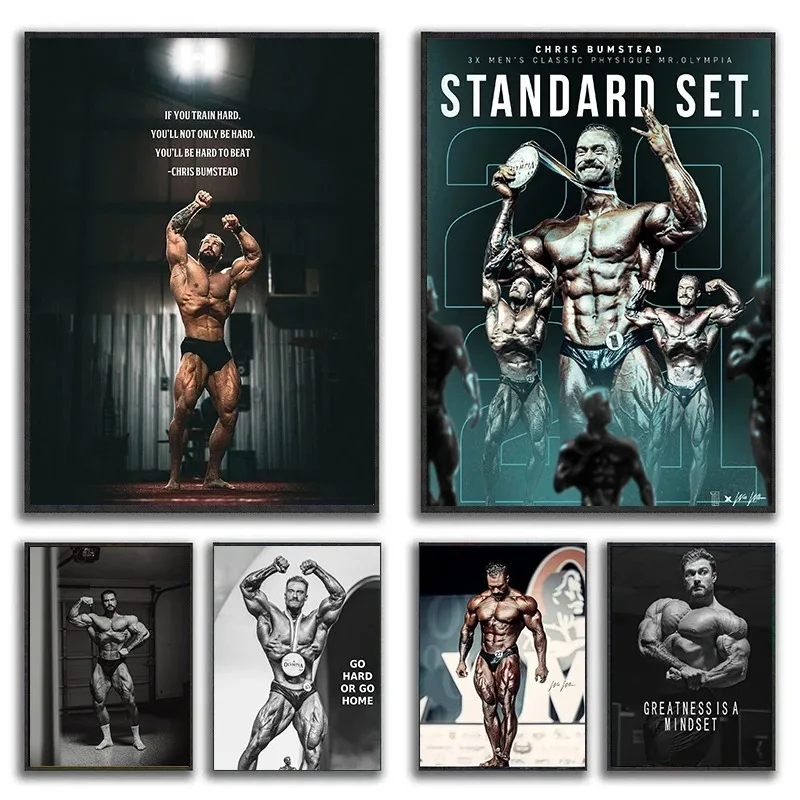 Canvas Painting Chris Bumstead – обзор и цена Home Gym On Wall