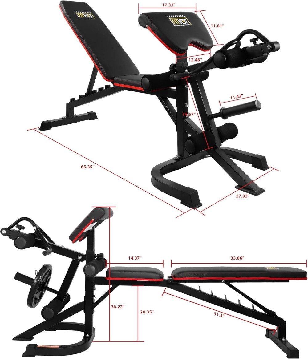 Adjustable Weight Bench for Ho – обзор и цена Home Gym Leg