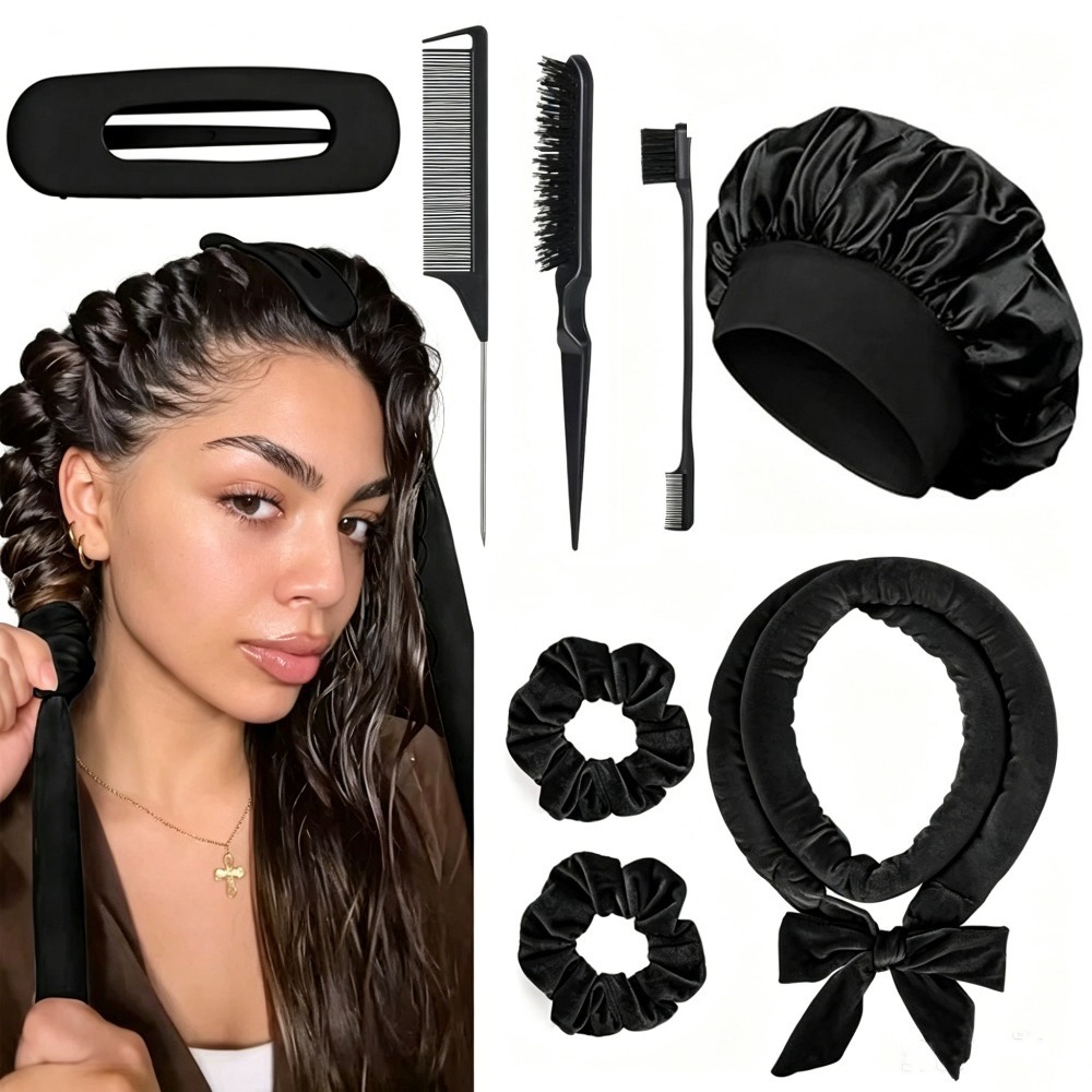 8/5/4Pcs Heatless Hair Curler  – обзор и цена Preacher Curl Pad