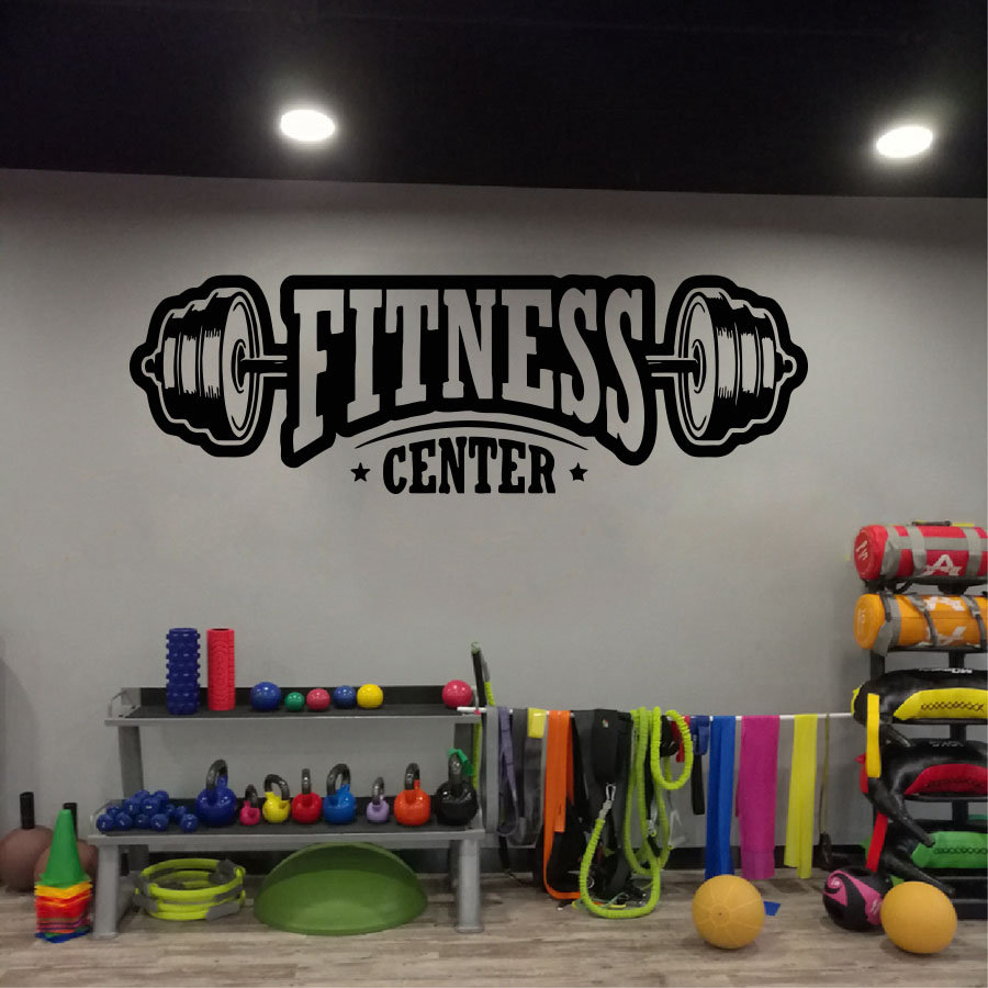 Gym vinyl decor wall decal fit – обзор и цена Home Gym On Wall