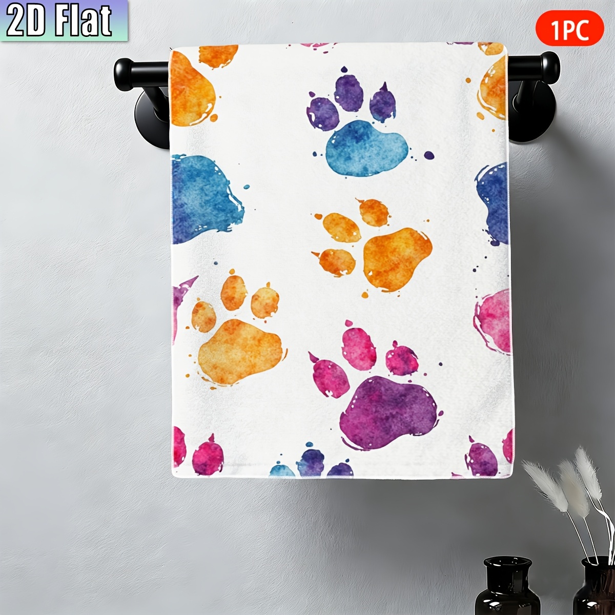 1pc Watercolor Pet Paw Print S – обзор и цена Home Gym Unit